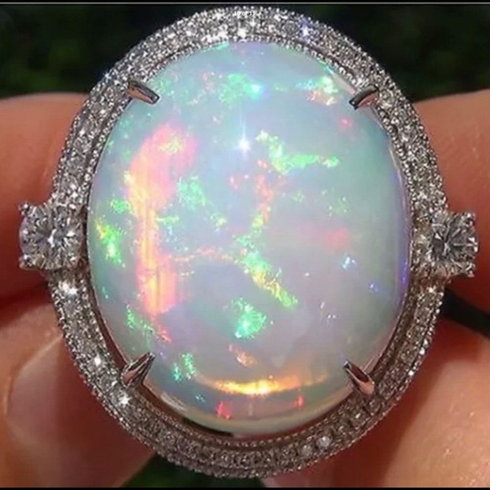 Fun Fire Opal ring